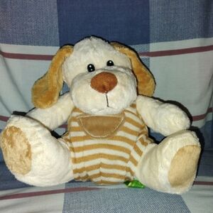 Happy Snail Dog Plush - Cream and Brown